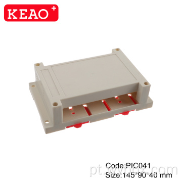 Caixa de distribuição elétrica de plástico Caixa de junção elétrica Din Rail PIC041 caixa de controle industrial 145 * 90 * 40mm